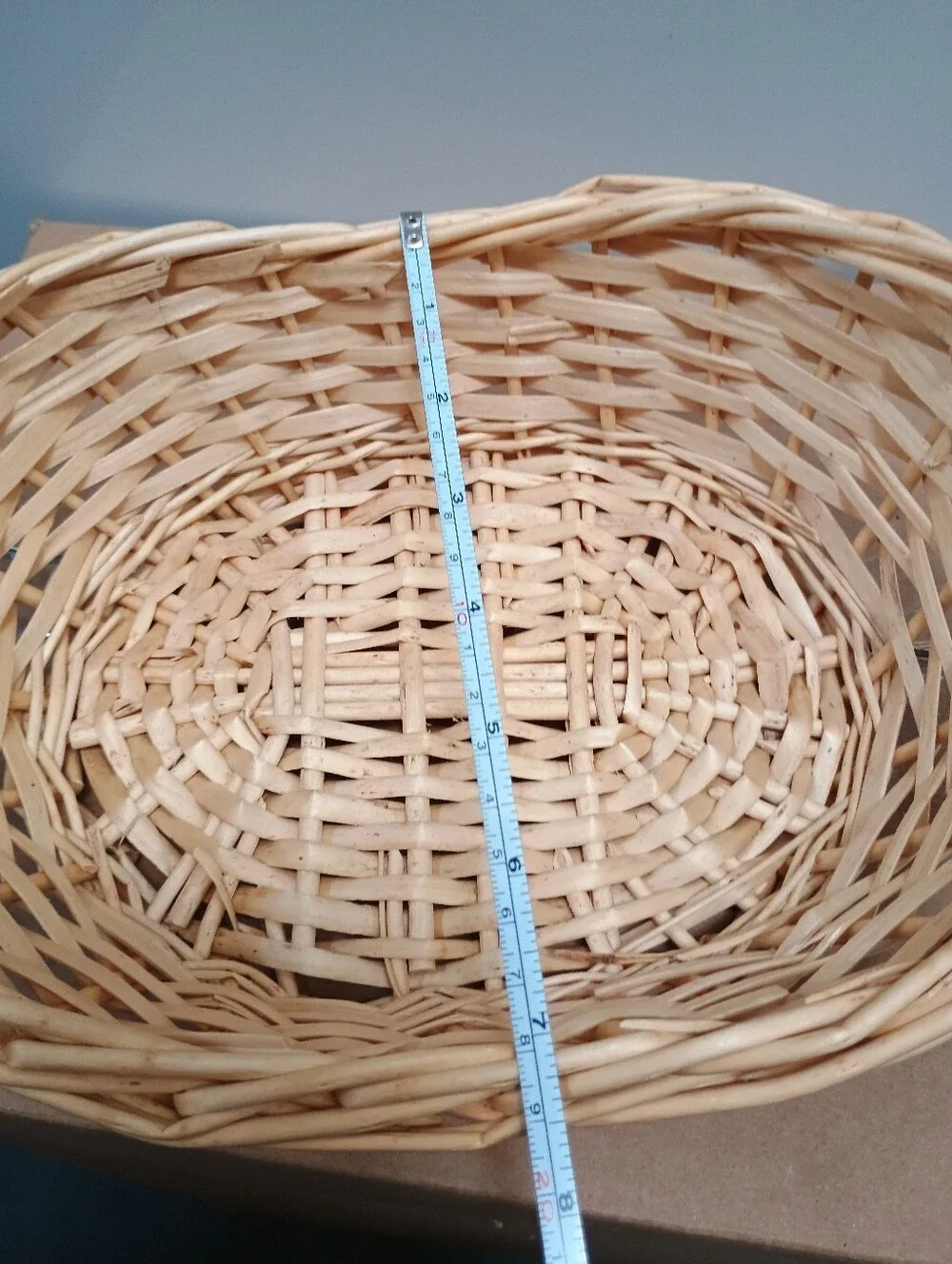 Vintage Oval Rattan Natural Woven Basket with Handles - The Multi-Use Farm House